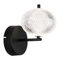 Preview: Globo Aida LED Wandleuchte 7W CCT Schwarz Matt, Metall Memoryfunktion Ø15cm 16042W