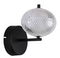 Preview: Globo Aida LED Wandleuchte 7W CCT Schwarz Matt, Metall Memoryfunktion Ø15cm 16042W