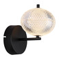 Preview: Globo Aida LED Wandleuchte 7W CCT Schwarz Matt, Metall Memoryfunktion Ø15cm 16042W