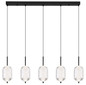 Preview: Globo Kurius LED Hängeleuchte 60W CCT Schwarz Matt, Metall Memoryfunktion Ø15cm 16043-5H