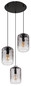 Preview: Globo Darina E27 Hängeleuchte 3-fach 60W Schwarz Matt, Metall Ø19cm 16046-3H