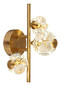 Preview: Globo Virina LED Wandleuchte 28,50W Warmweiß Goldfarben, Metall 27cm 16047-3W