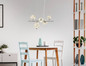 Preview: Globo Virina LED Hängeleuchte 30W Neutralweiß Verchromt, Metall 120cm 16047-5HC
