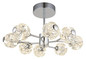 Preview: Globo Virina LED Deckenleuchte 68W Warmweiß Verchromt, Metall 38cm 16047-8DC