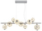 Preview: Globo Virina LED Hängeleuchte 73,80W Warmweiß Verchromt, Metall 120cm 16047-9HC