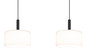 Preview: Globo Trenton LED Hängeleuchte 24W CCT Schwarz Matt, Metall Memoryfunktion Ø20cm 16052-3