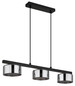 Preview: Globo Higgins GX53 Hängeleuchte 3-fach 6W Warmweiß Schwarz Matt, Metall Ø13cm 16055-3HS