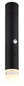Preview: Globo Pelo LED Hängeleuchte 2W Warmweiß Schwarz Matt, Metall Ø3,8cm 16060