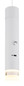 Preview: Globo Pelo LED Hängeleuchte 2W Warmweiß Weiß Matt, Metall Ø3,8cm 16060W