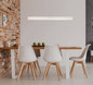 Preview: Globo Verena LED Hängeleuchte 40W Warmweiß Nickel Matt, Metall Memoryfunktion 120cm 17006N