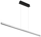 Preview: Globo Dentsy LED Hängeleuchte 53W Neutralweiß Schwarz Matt, Metall Memoryfunktion 120cm 17013H1