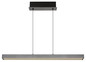 Preview: Globo Ethan LED Hängeleuchte 39W CCT Grau Dunkel, Aluminium Gebürstet Memoryfunktion 150cm 17016