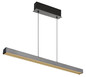 Preview: Globo Ethan LED Hängeleuchte 39W CCT Grau Dunkel, Aluminium Gebürstet Memoryfunktion 150cm 17016