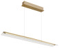 Preview: Globo Muriella LED Hängeleuchte 24W Warmweiß Messingfarben Matt, Metall 150cm 17017M