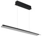 Preview: Globo Muriella LED Hängeleuchte 24W Warmweiß Schwarz Matt, Metall 150cm 17017S