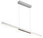 Preview: Globo Cody LED Hängeleuchte 24W Warmweiß Gebürstet, Aluminium 150cm 17018A