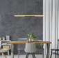 Preview: Globo Cody LED Hängeleuchte 24W Warmweiß Goldfarben Matt, Metall 150cm 17018G