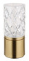 Preview: Globo Lunki LED Tischleuchte 2,50W CCT Messingfarben, Metall Ø8cm 21010M