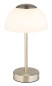 Preview: Globo Sarima LED Tischleuchte 2,5W CCT Nickel Matt, Metall Ø15cm 21014N