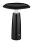 Preview: Globo Bowie LED Tischleuchte 1,20W Warmweiß Schwarz Matt Ø14cm 21022