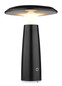 Preview: Globo Bowie LED Tischleuchte 1,20W Warmweiß Schwarz Matt Ø14cm 21022