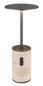 Preview: Globo Travertin LED Tischleuchte 3W Warmweiß Grau, Travertine Stein Memoryfunktion Ø12cm 21050