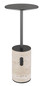 Preview: Globo Travertin LED Tischleuchte 3W Warmweiß Grau, Travertine Stein Memoryfunktion Ø12cm 21050