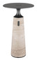 Preview: Globo Travertin LED Tischleuchte 3W Warmweiß Grau, Travertine Stein Memoryfunktion Ø20cm 21051