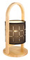 Preview: Globo Ninja E14 Tischleuchte 40W Naturfarben, Holz 33cm 21506B