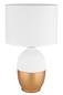 Preview: Globo Valentino E14 Tischleuchte 40W Weiß, Keramik Ø25cm 21627W