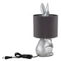 Preview: Globo Rabbit E27 Tischleuchte 25W Silberfarben Matt Ø18cm 21633S
