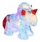 Preview: Globo Brondar LED Tischleuchte 3W Klar Kristall Effekt 26cm 28088