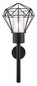 Preview: Globo Horace E27 Außenleuchte 15W IP44 Schwarz, Edelstahl 28,5cm 31355W