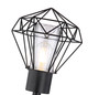 Preview: Globo Horace E27 Außenleuchte 15W IP44 Schwarz, Edelstahl 28,5cm 31355W