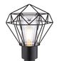 Preview: Globo Horace E27 LED Außenleuchte IP44 Schwarz, Edelstahl Bewegungssensor 50cm 31356S