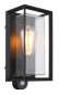 Preview: Globo Logana E27 Außenleuchte 60W IP44 Schwarz Matt, Aluminium Bewegungssensor 28cm 31982SS