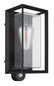 Preview: Globo Logana E27 Außenleuchte 60W IP44 Schwarz Matt, Aluminium Bewegungssensor 28cm 31982SS