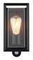 Preview: Globo Logana E27 Außenleuchte 60W IP44 Schwarz Matt, Aluminium Bewegungssensor 28cm 31982SS