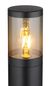 Preview: Globo Xeloo Außenleuchte IP44 Schwarz Matt, Edelstahl Ø10,2cm 32015BS