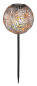 Preview: Globo Solarleuchte LED Solarleuchte 0,06W Warmweiß IP44 Silbergrau, Metall Ø18,5cm 33632