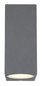 Preview: Globo Veronika GU10 Außenleuchte 2-fach 35W IP44 Anthrazit, Aluminium Druckguss 15cm 34164-2