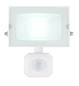 Preview: Globo Helga I LED Außenleuchte 20W Tageslichtweiß IP44 Weiß, Aluminium Druckguss Bewegungssensor 13cm 34248WS