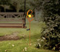 Preview: Globo Solarleuchte Metall Rostfarben, 1Xled LED Solarleuchte 0,06W IP44 Rostfarben, Metall 90cm 36531