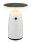 Preview: Globo Solarleuchte Aluminium Weiß, 1Xled LED Solarleuchte 10W Warmweiß IP54 Weiß Matt, Aluminium Memoryfunktion Ø16cm 36625W