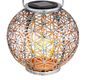 Preview: Globo Solarleuchte LED Solarleuchte 0,06W Warmweiß IP44 Silberfarben, Metall Ø20cm 36741