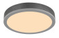 Preview: Globo Doro LED Deckenleuchte 12W Warmweiß Silberfarben, Aluminium Ø30cm 416080AD1R