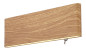 Preview: Globo Siegfried LED Wandleuchte 8W Warmweiß Holzoptik, Metall 8cm 41751W-8