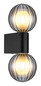 Preview: Globo Ander G9 Wandleuchte 2-fach 10W IP44 Schwarz Matt, Aluminium Druckguss Ø10cm 41928-2