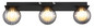 Preview: Globo Ander G9 Deckenleuchte 3-fach 10W IP44 Schwarz Matt, Metall Ø10cm 41928-3