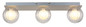 Preview: Globo Ander G9 Deckenleuchte 3-fach 10W IP44 Nickel Matt, Metall Ø10cm 41928-3N